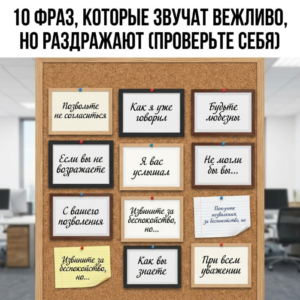 10 фраз, которые звучат вежливо, но раздражают (проверьте себя)
